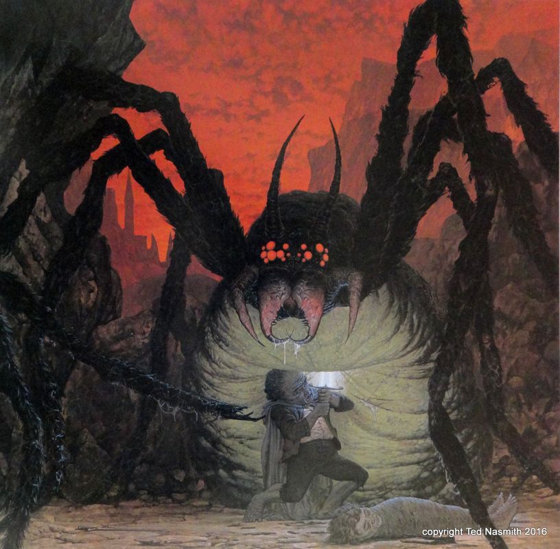 The Shadows of Mordor Other ("Shelob" (Two Towers) by Ted Nasmith): Image taken from the author's website.
