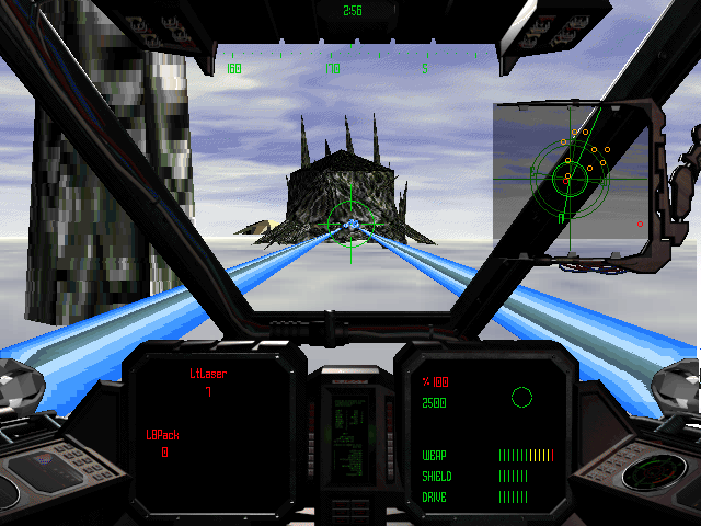 Shattered Steel Screenshot (Logicware website, 1998): Then go on the offensive and get some payback by destroying the alien base!
