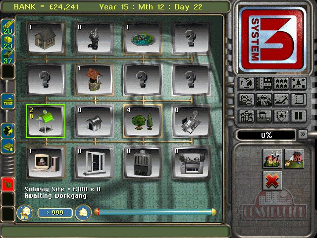 Constructor Screenshot (System 3 Official website): For PS1.