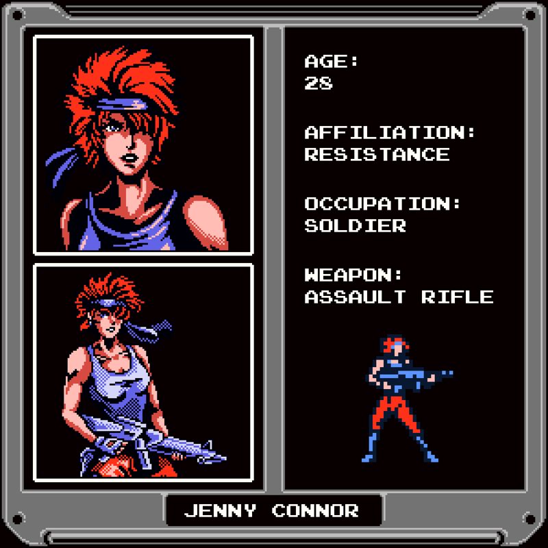 Oniken Other (Steam Trading Cards artwork): Jenny Connor