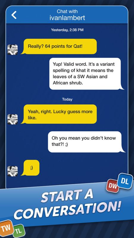 Words With Friends Screenshot (iTunes Store)