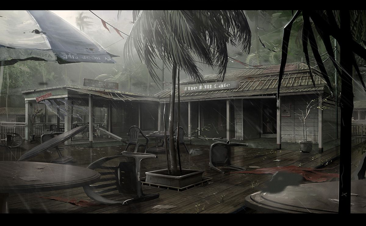 Crysis Concept Art (Crysis Fan Site Kit): Cafe Hill