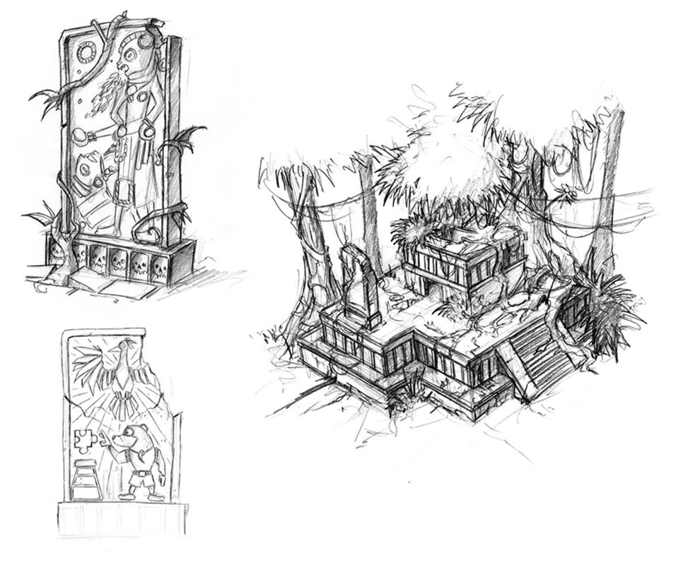 Perfect Dark Zero Concept Art (Perfect Dark Zero Fan Site Kit): Overgrown Ruins 2