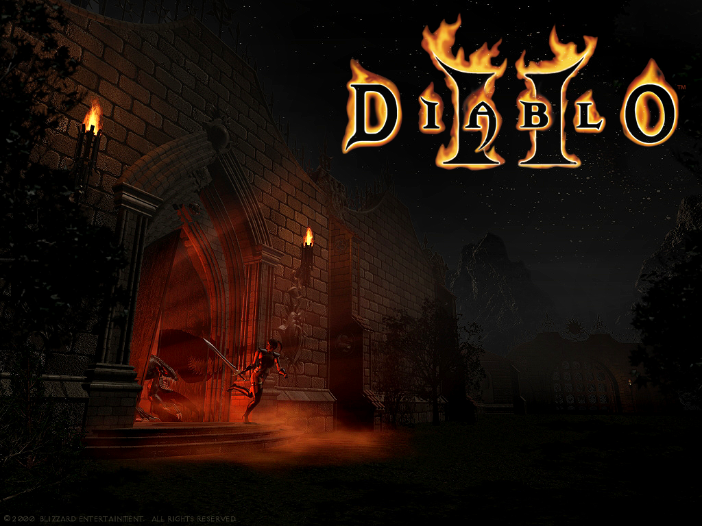 Diablo II Wallpaper (Wallpaper): Amazon flee 24-bit Color