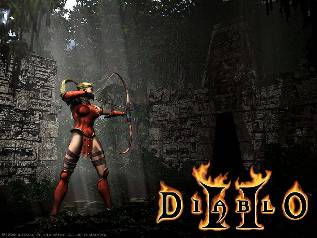 Diablo II Wallpaper (Wallpaper): Amazon temple 24-bit Color