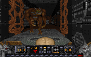 Heretic Screenshot (Preview screenshots, 1994-12-16): Another Big brown guy