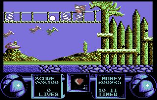 Flimbo's Quest Screenshot (System 3 Official website): For C64.