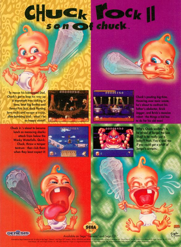 Chuck Rock II: Son of Chuck official promotional image - MobyGames