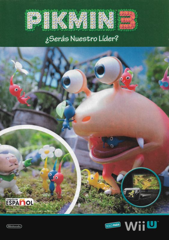 Pikmin 3 Magazine Advertisement (Magazine Advertisements): Club Nintendo (Mexico), Issue #261 (August 2013)