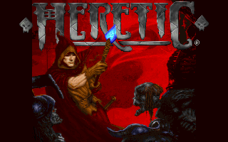 Heretic Screenshot (Preview screenshots, 1994-12-16): Title screen This image was also featured on the game's page at Raven Software's website (Wayback Machine link).