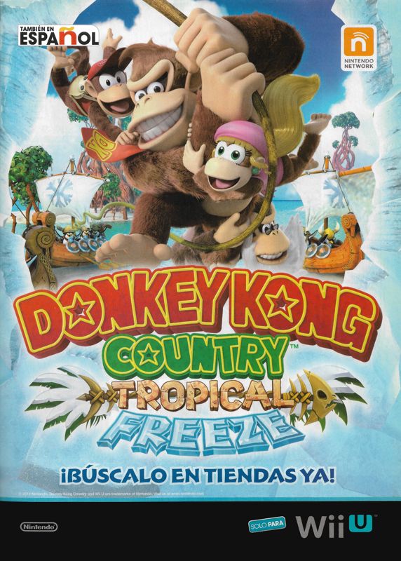 Donkey Kong Country: Tropical Freeze Magazine Advertisement (Magazine Advertisements): Club Nintendo (Mexico), Issue #268 (March 2014)