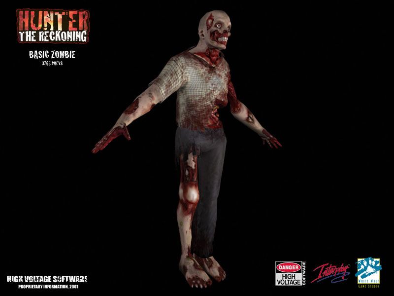 Hunter: The Reckoning Render (Titus/Interplay/Virgin Interactive Entertainment 2002 DPK): Basic Zombie