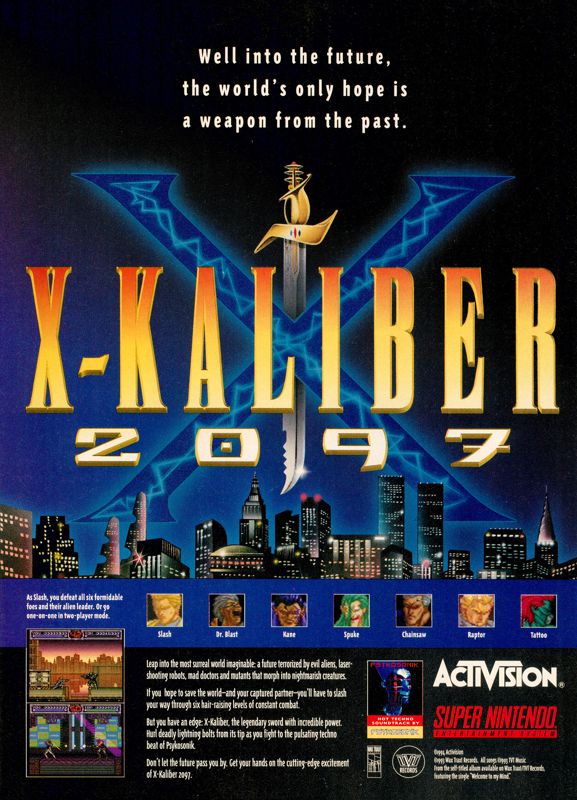 X-Kaliber 2097 Magazine Advertisement (Magazine Advertisements): GamePro (United States), Issue 056 (March 1994)