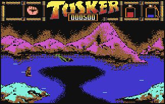 Tusker Screenshot (System 3 Official website): For C64.