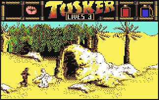 Tusker Screenshot (System 3 Official website): For C64.