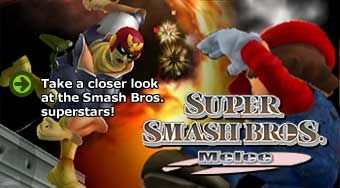 Super Smash Bros.: Melee Logo (Official Game Page - Nintendo.com)