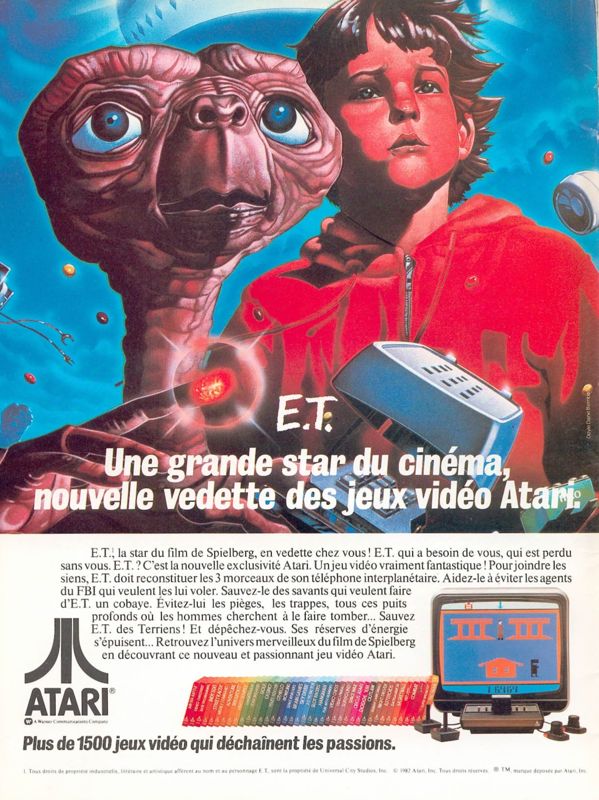 E.T. The Extra-Terrestrial Magazine Advertisement (Magazine Advertisements): Tilt (France), Issue 03 (January / February 1983)