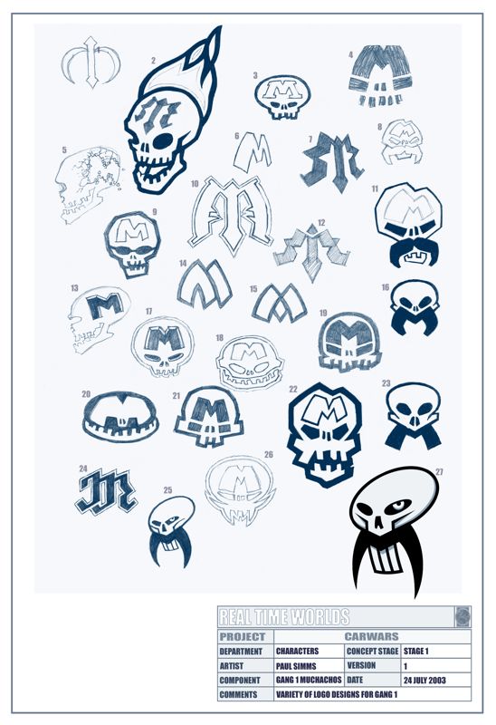 Crackdown Concept Art (Crackdown Fansite Kit): Concept Stage 2 Gang Logo