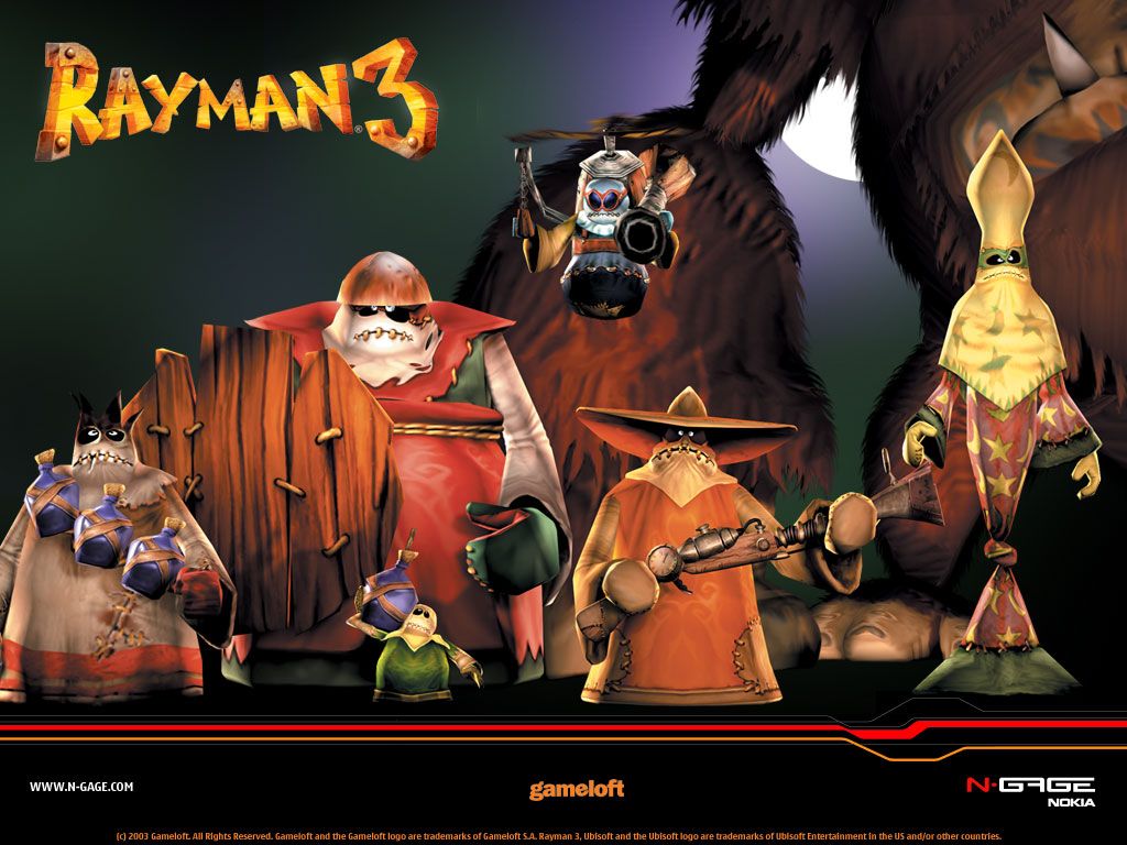Rayman 3 Wallpaper (Official N-Gage website - wallpapers)