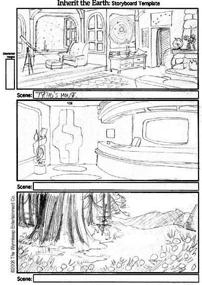 Inherit the Earth: Quest for the Orb Concept Art (Official Website): Storyboards #13 by Ed Lacabanne