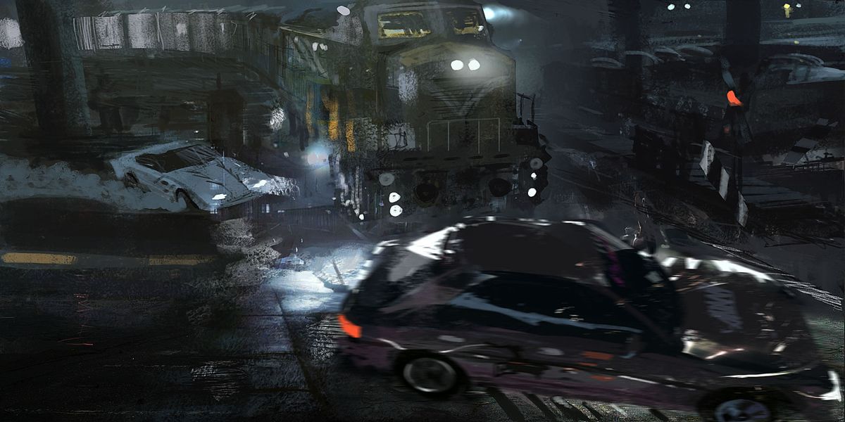 Need for Speed: Underground Concept Art (Need For Speed Underground Fan Site Kit): Train