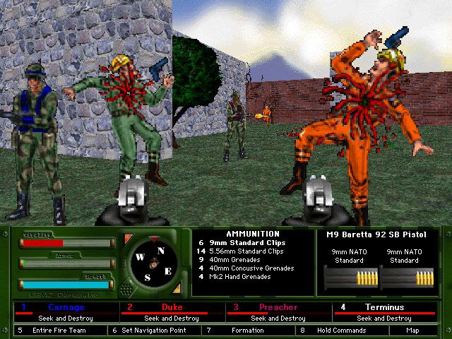 Damage Incorporated Screenshot (Paranoid Productions website, 2000)