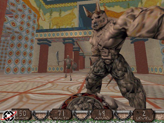 John Romero's Daikatana Screenshot (PC.IGN.COM preview, 1998-10-21): Minotaur