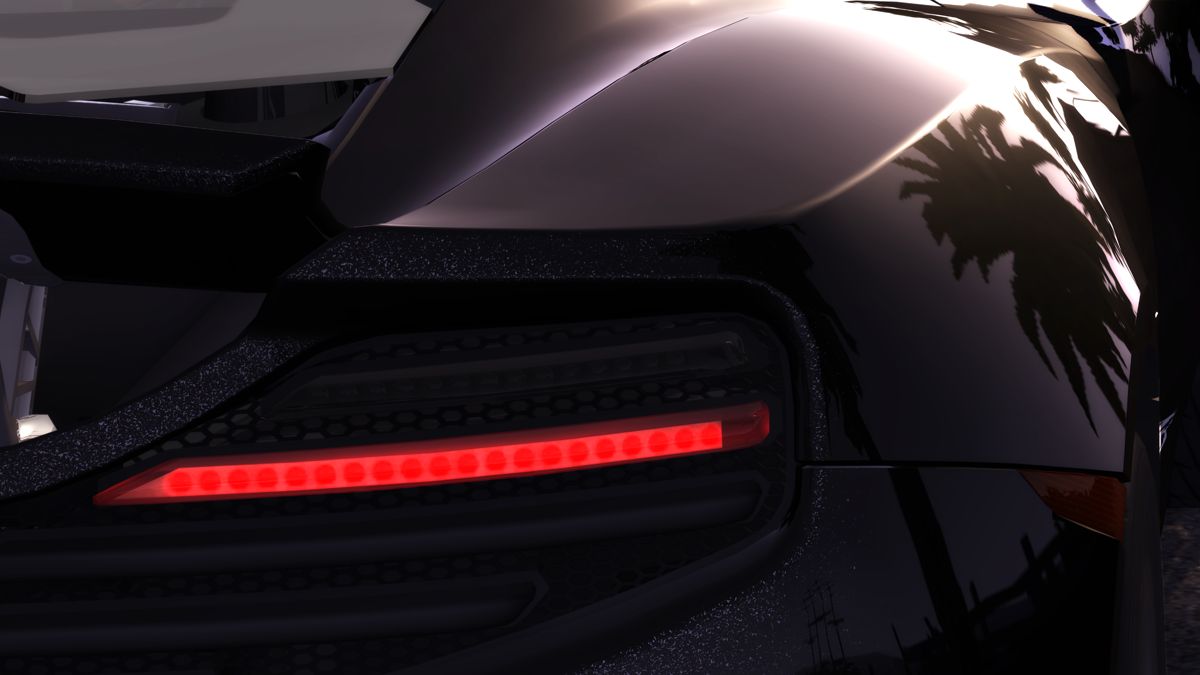 Test Drive Unlimited 2 Screenshot (TDU2 Fansite Kit): Navy McLaren (back right break light)