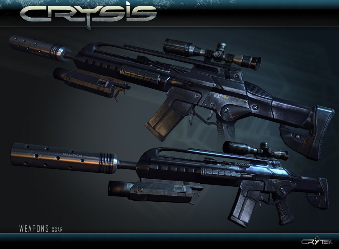 Crysis Render (Crysis Fan Site Kit): SCAR Superior Combat Assault Rifle