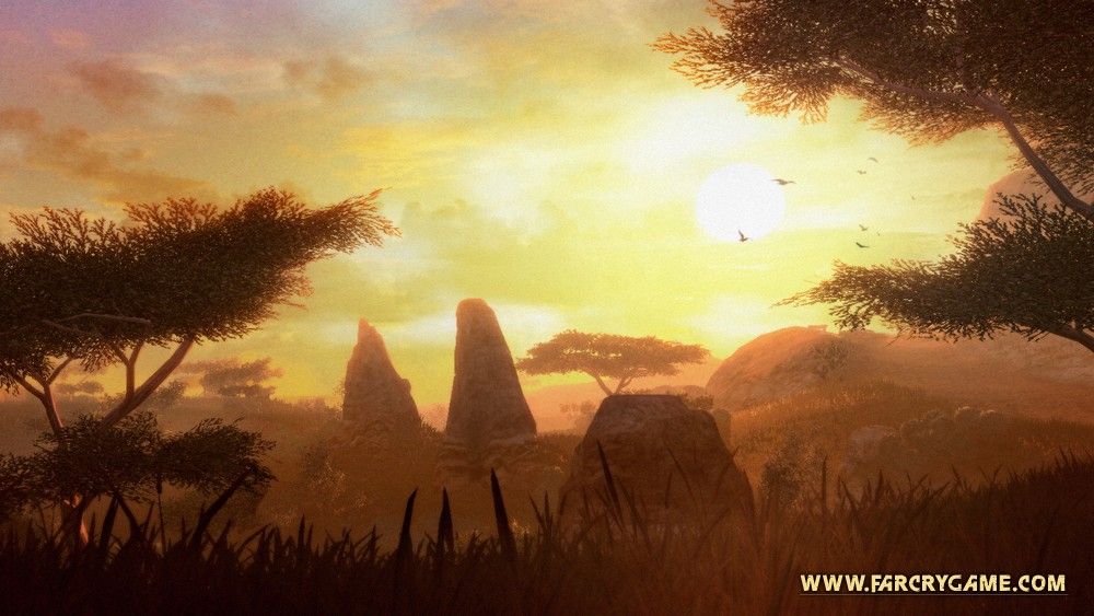Far Cry 2 Screenshot (Far Cry 2 Fan Site Kit): Beauty savannah sunset