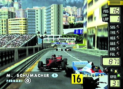 F-1 World Grand Prix Screenshot (Nintendo Artwork CD III)