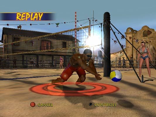 Outlaw Volleyball Screenshot (Official website screenshots): Leon low target