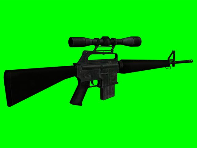 Battlefield: Vietnam Render (Battlefield Vietnam Fan Site Kit): M16 sniper