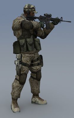 Battlefield 2 Render (Battlefield 2 Fan Site Kit): Soldier 05