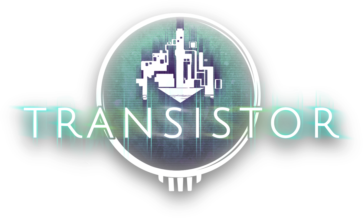 Transistor Logo (From the <a href="https://www.supergiantgames.com/games/transistor/"> official Supergiant page. </a> (accessed November 2016)): Transistor_Logo_01_WebLight