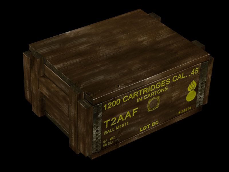 Medal of Honor: Allied Assault Render (Medal of Honor: Allied Assault Fan Site Kit): 45 cal ammo box