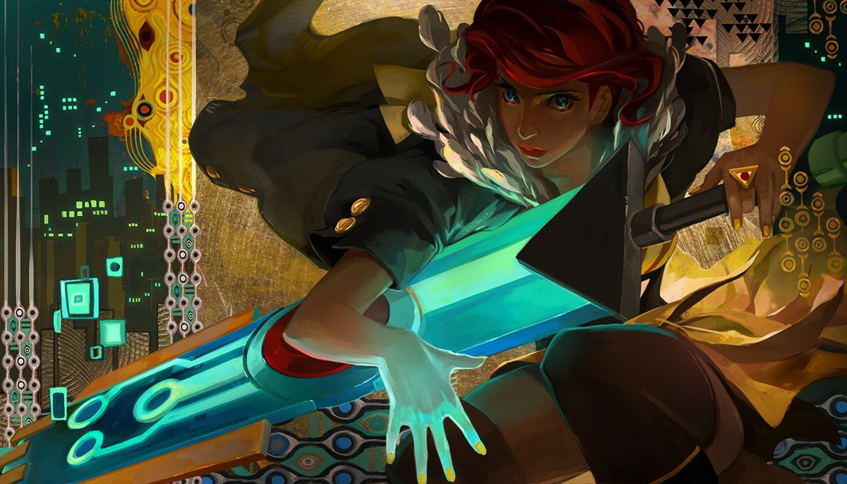 Transistor Wallpaper (From the <a href="https://www.supergiantgames.com/games/transistor/"> official Supergiant page. </a> (accessed November 2016)): Transistor_Cloudbank_1411x807