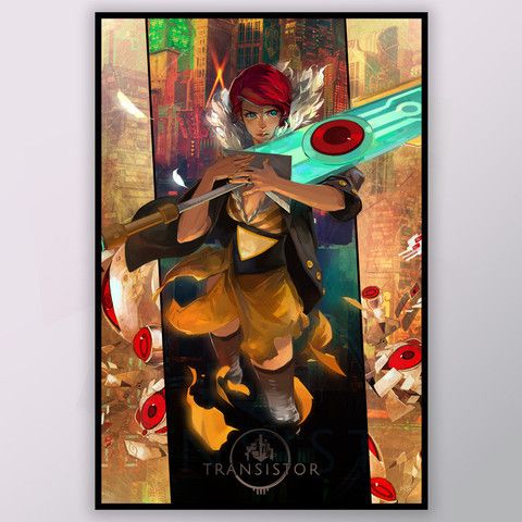 Transistor Other (From the <a href="https://www.supergiantgames.com/games/transistor/"> official Supergiant page. </a> (accessed November 2016)): Transistor_moviePoster_01_large
