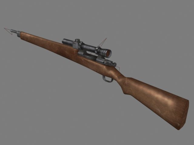 Medal of Honor: Allied Assault Render (Medal of Honor: Allied Assault Fan Site Kit): Springfield sniper rifle