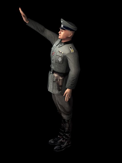 Medal of Honor: Allied Assault Render (Medal of Honor: Allied Assault Fan Site Kit): SS Officer full view
