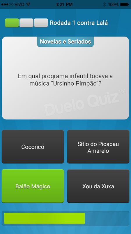 QuizClash Screenshot (Press Kit): Brazilian version