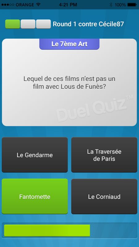 QuizClash Screenshot (Press Kit): French version