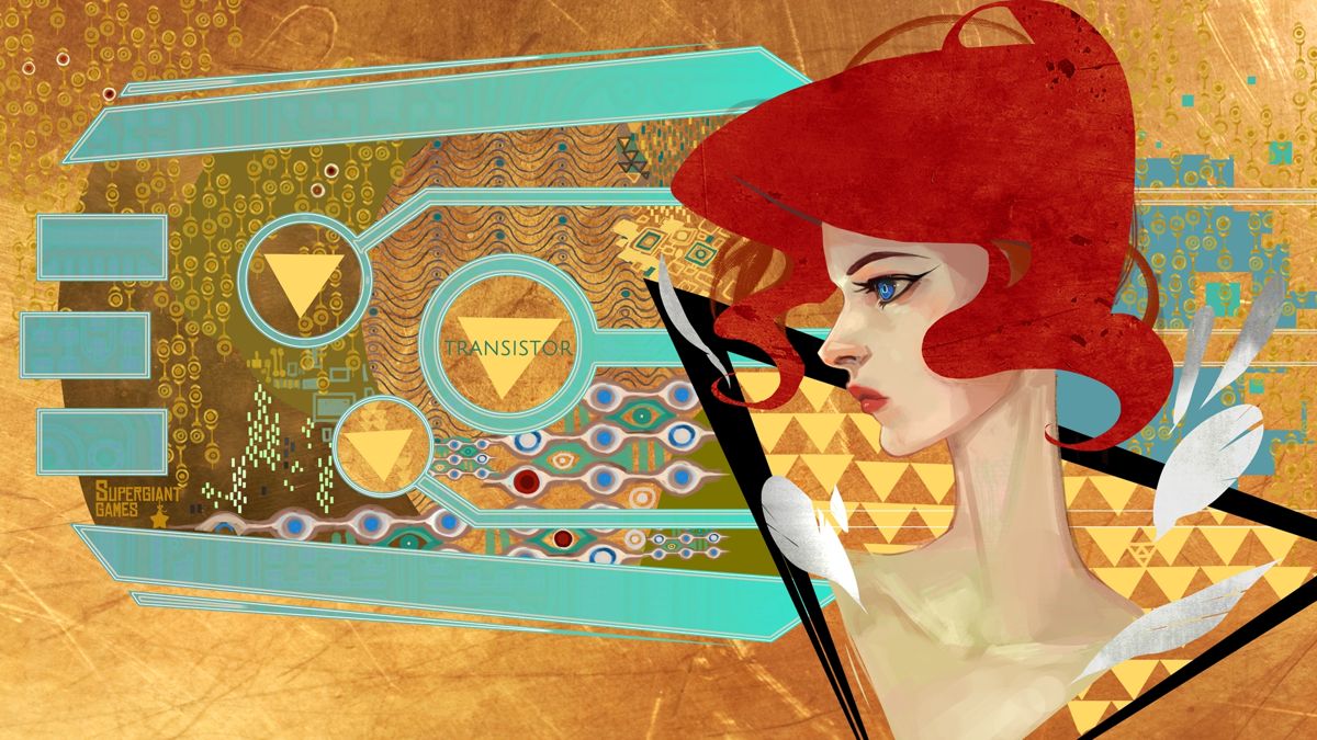 Transistor Wallpaper (From the <a href="https://www.supergiantgames.com/games/transistor/"> official Supergiant page. </a> (accessed November 2016)): Transistor_Red_WP_1920x1080