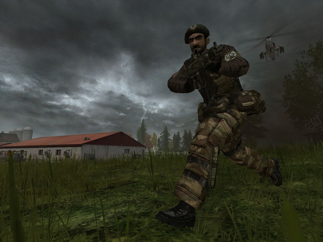 Battlefield 2: Booster Pack - Armored Fury Screenshot (Battlefield 2: Armored Fury Fan Site Kit): Harvest Run for Cover