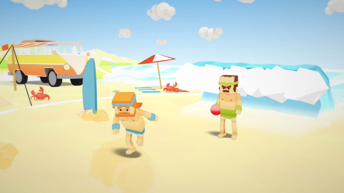Stikbold!: A Dodgeball Adventure Screenshot (Press Kit): Beach