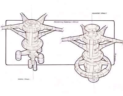 Star Trek: Armada Concept Art (Federation stations): Research Facility