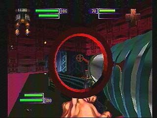 PO'ed Screenshot (Any Channel website, 1996): Missile Cam Playstation screenshot