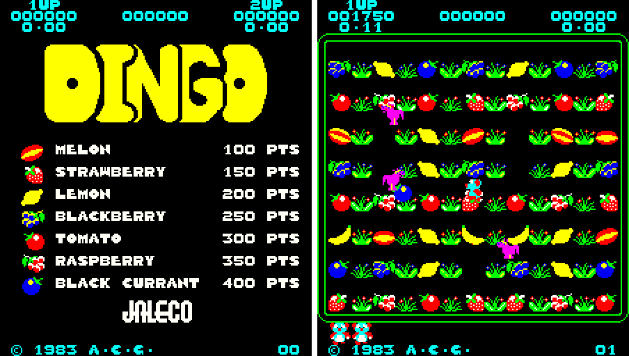 Dingo Screenshot (Tardis Remakes): Screenshots from the original arcade game.