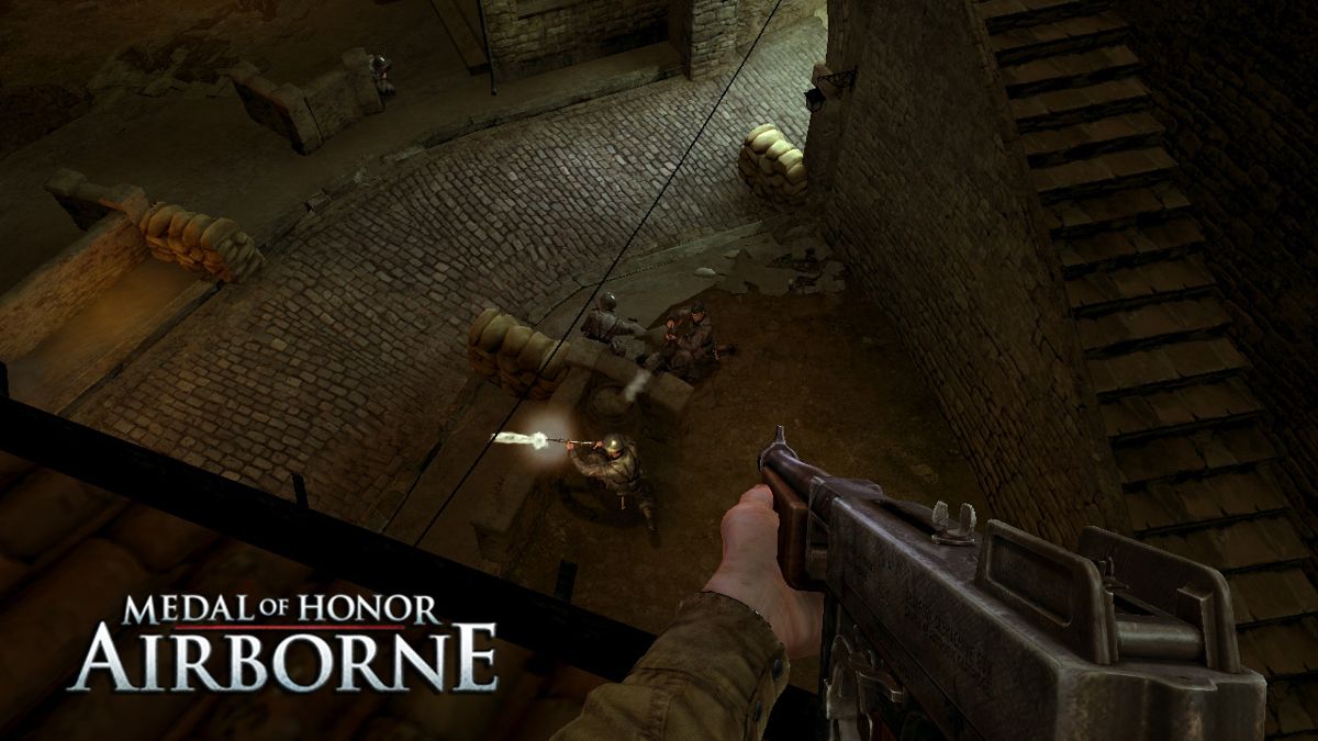 Medal of Honor: Airborne Screenshot (Medal of Honor: Airborne Fan Site Kit): IGN 3.23.07 - Verticality Roof Top