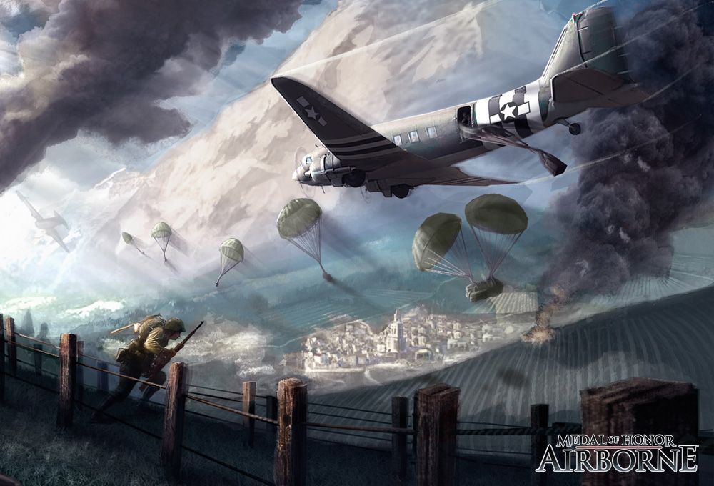Medal of Honor: Airborne Concept Art (Medal of Honor: Airborne Fan Site Kit): C-47